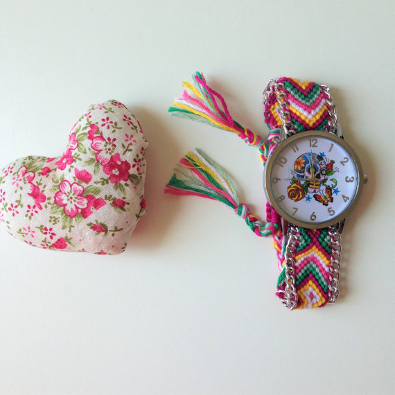 negozio flores que vuelan orologio-teschio