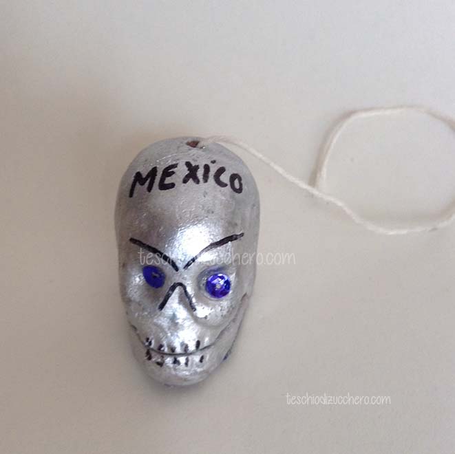 Calaverita de Azucar. Teschio di Zucchero messicano.