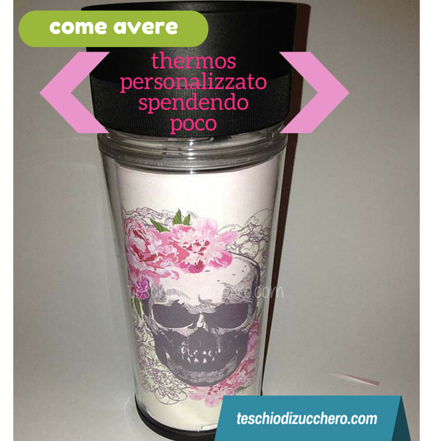 thermos personalizzato sugar skull